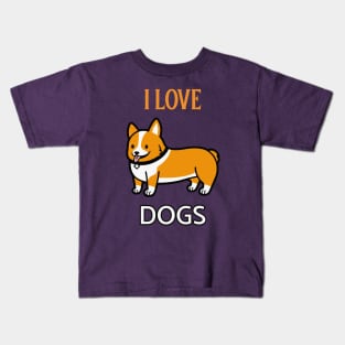 I LOVE DOGS Kids T-Shirt